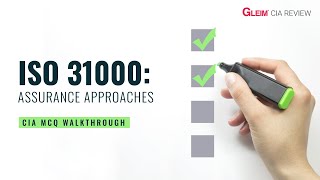 Free CIA Practice Questions Pt 1 ISO 31000 Risk Management Framework Assurance A