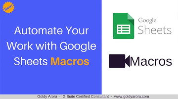 Automate your work with Google Sheets Macros - Record Macros now in Google Sheets