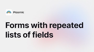 Forms with repeated lists in Plasmic