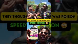 They thought this drink was poison… Speed’s reaction 😳 #ishowspeed #edit #shorts