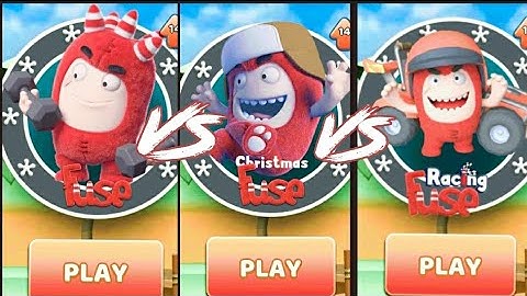 Fuse vs Christmas Fuse vs Racing ( Fuse oddbods turbo run )