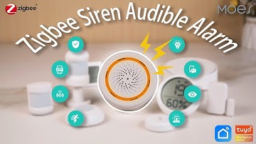 Tuya ZigBee Smart Siren Sensor Sound Light Alarm|Unboxing&Review for scene linkage#alarm#siren#moes