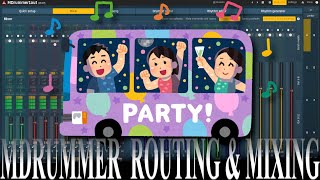 Bus mixing in MDrummer