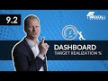 9.2. Dashboard part 2 – Target realization | Excel pivot tables COURSE