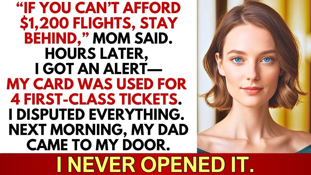 “If You Can’t Afford It, Stay Behind,” Mom Said—Then Used My Card To Fly First Class
