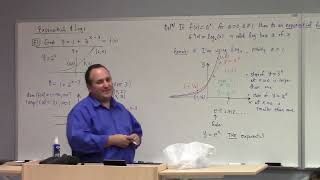 Math 121-001: log and exponential properties (no proof), 11-2-22