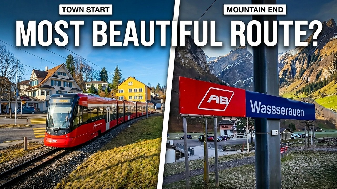 The Most Beautiful Train Route in Switzerland? Wasserauen Awaits