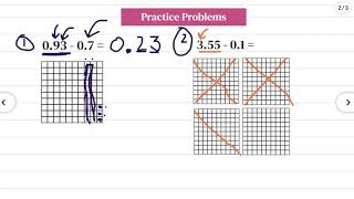 5.9 Subtract Decimals Using Models