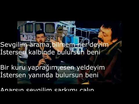 Müslüm Gürses Bulursun Beni Orijinal Karaoke