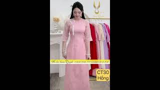 Chốt Đơn Ngay – Áo Dài CT30 Hồng Nổi Bật, Tôn Dáng, Duyên Dáng - 0869.262.442