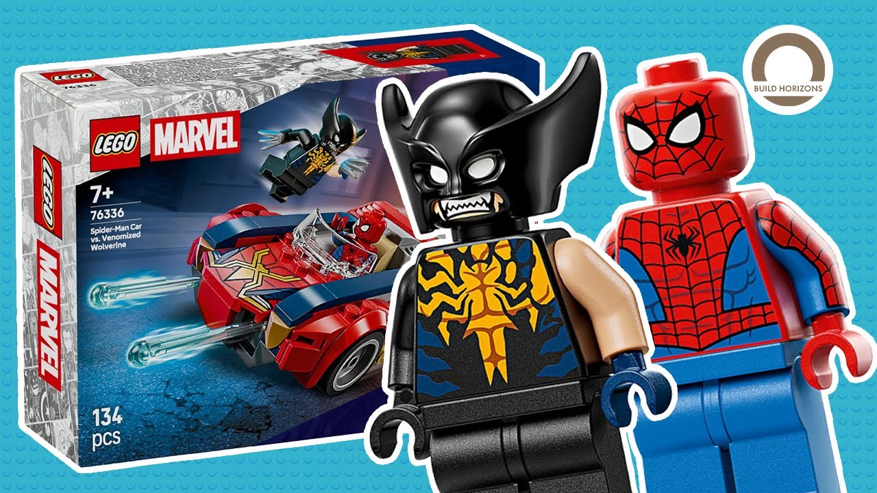 FIRST EVER Venomized Wolverine LEGO Minifigure! Spider-Man Car SPEED BUILD 76336