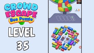 Crowd Escape Level 35 Wallthrough Solution | Crowd Escape: Bus Puzzle Level 35 Answer