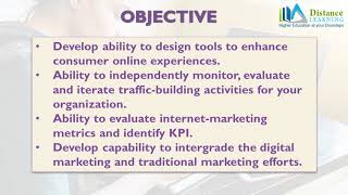 Distance Education Post Graduate Certificate in Digital Marketing and Strategy