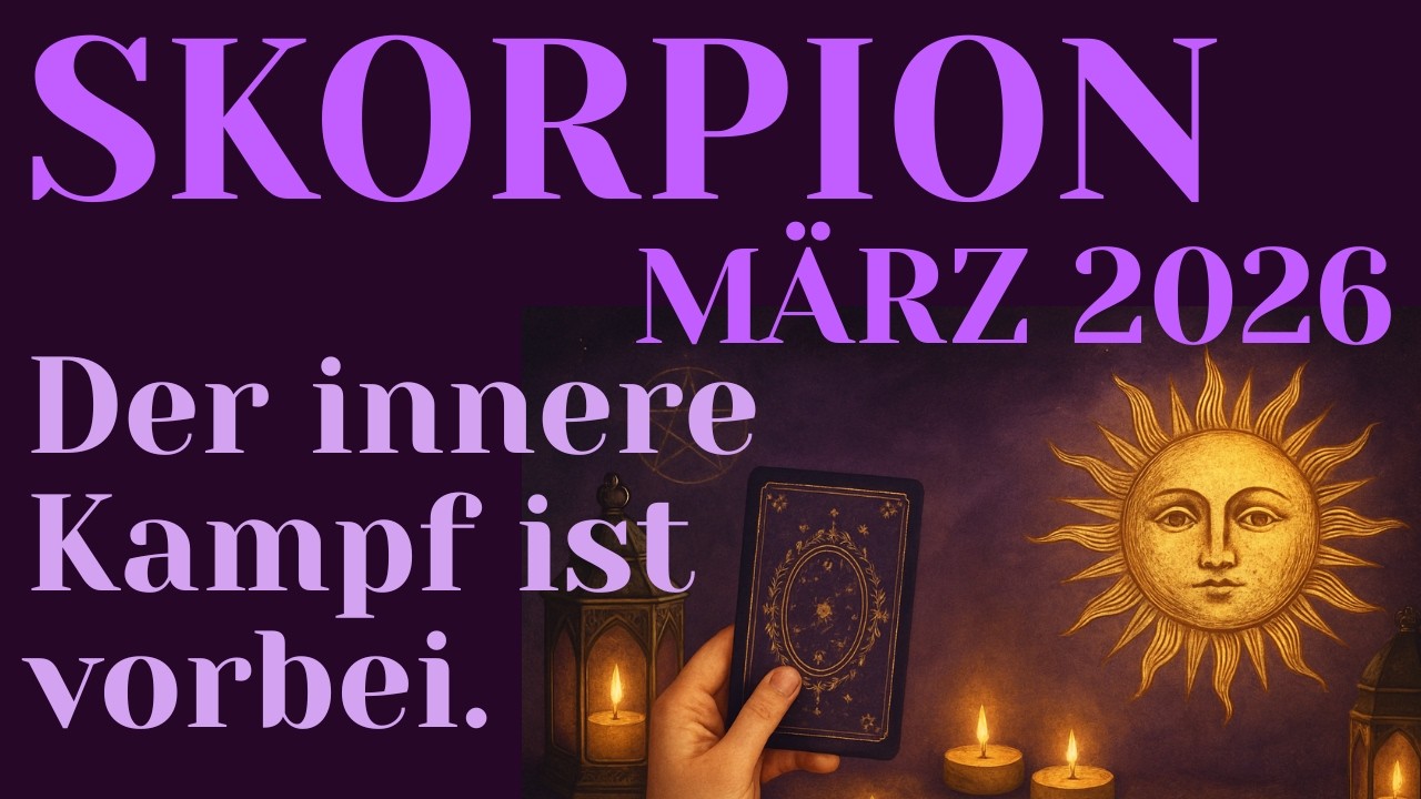 ♏Skorpion MÄRZ 2026❤️Wenn sich eine blockierte Verbindung plötzlich verändert.