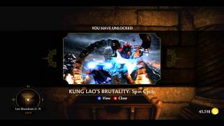MKX KRYPT UNLOCK : Kung Lao's Brutality Spin Cycle (1,3)