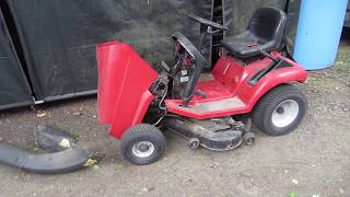 Riding mower engine swap