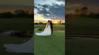 The wedding day sunset photo/video. Florida wedding #weddingcontentcreator #wedding