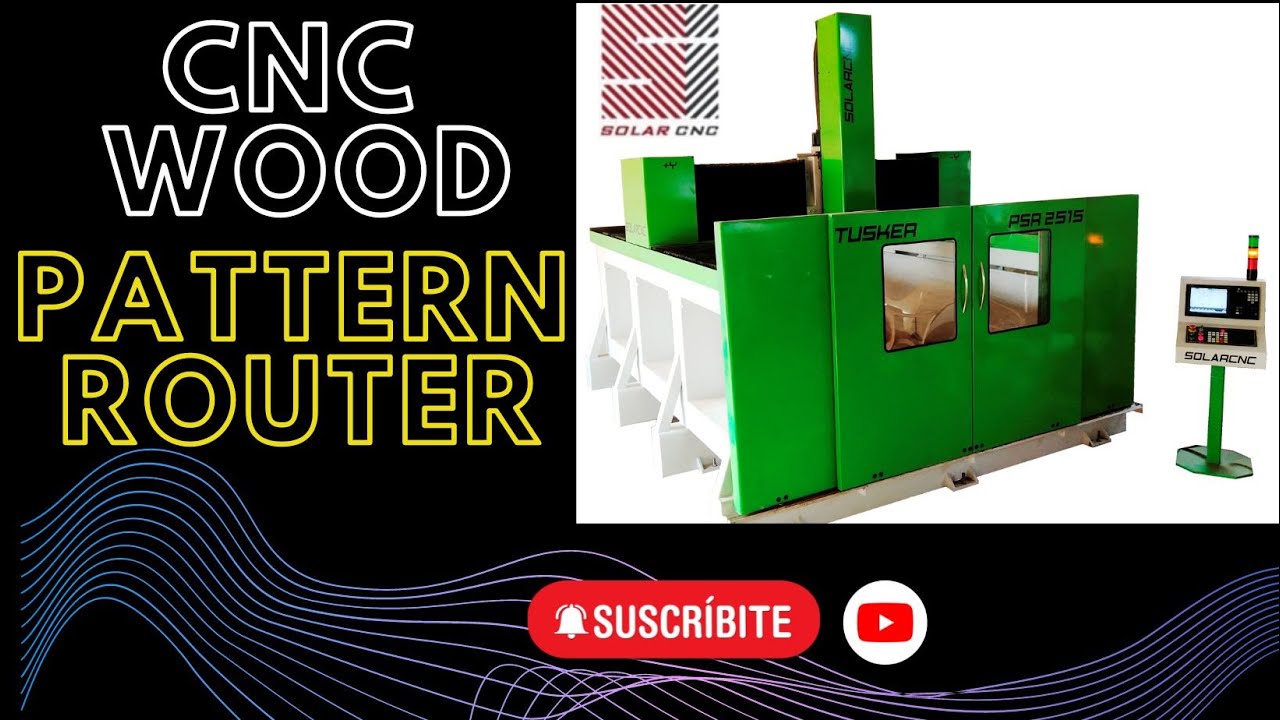 CNC WOOD PATTERN ROUTER - YouTube