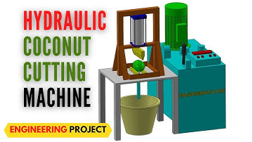 COCONUT CUTTING MACHINE ANIMATION | BEST COCONUT CUTTING MACHINE| MECHANICAL ENGINEERING PROJECT