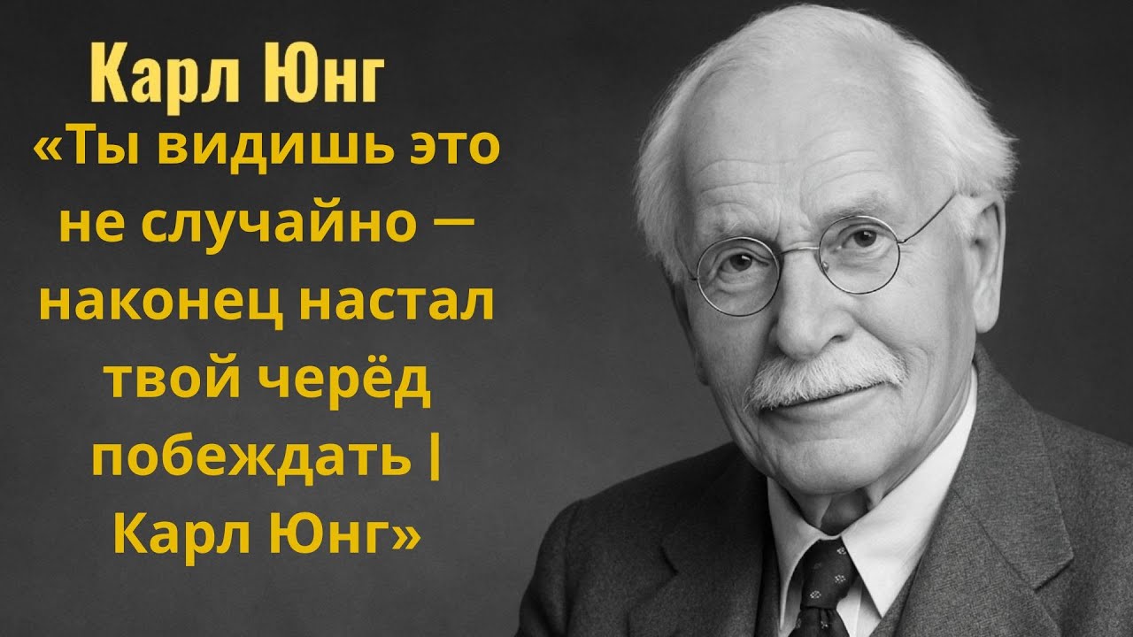 «Ты видишь это не случайно — наконец настал твой черёд побеждать | Карл Юнг»