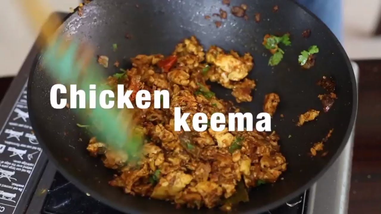Spicy Chicken Keema Recipe Delicious Dhaba Style Chicken keema Fry
