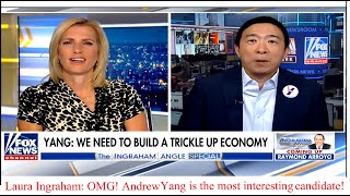 Andrew Yang Won Respect from Fox News's Laura Ingraham despite the worst interview EVER! (Vol Fixed)