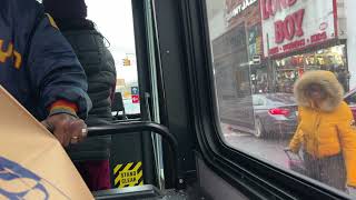 Bx21 bus ride but there is too much traffic