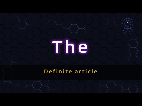 İngilis dili - Definite article (the) - 1