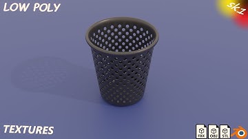 rubbish bin(part 1) | CGTrader