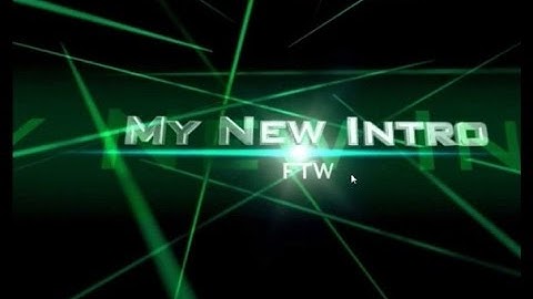 My YouTube Intro Hope You Enjoy