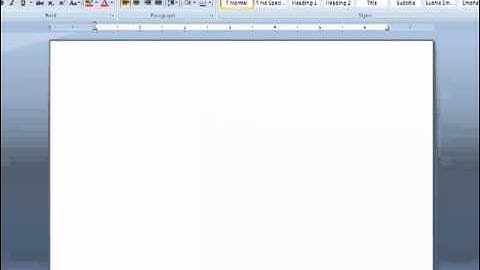 creating a web page with Word 2007