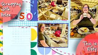 Birthday layout with Hip Kit September 2025 Main Kit & Pagemaps | 12 x 12 Scrapbook Process 319