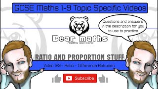 129 - Ratio - Difference Between - Grade 5