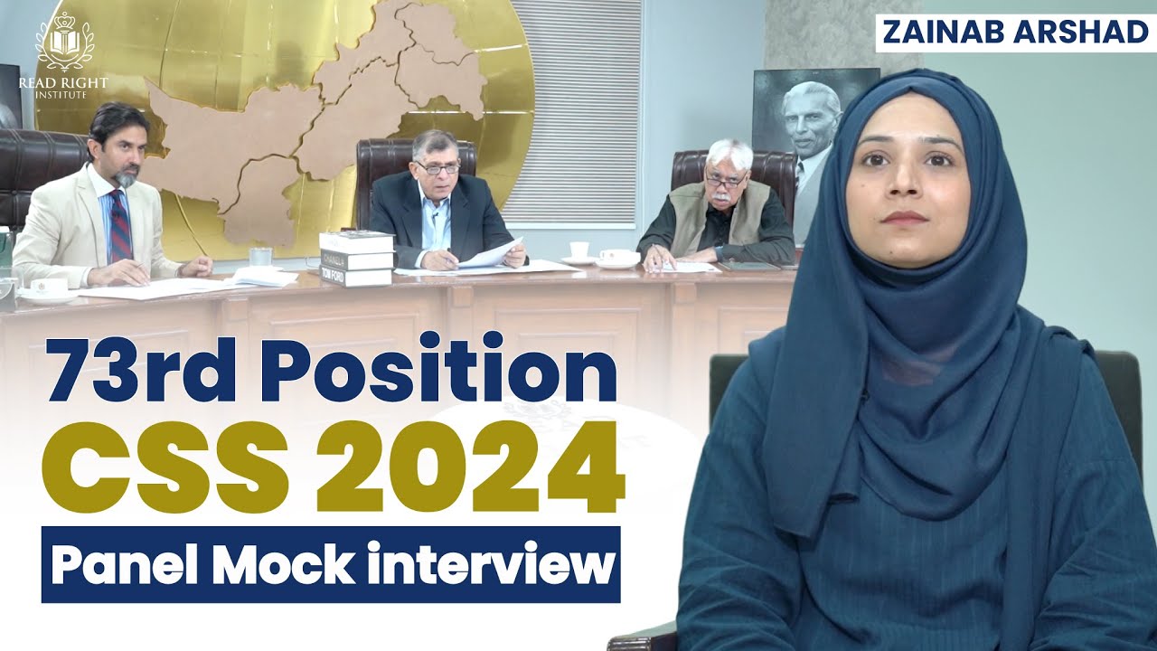 ZAINAB ARSHAD 73rd Position IRS CSS 2024