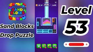 Sand Blocks Drop Puzzle Level 53 Walkthrough 🎮| Go Answer