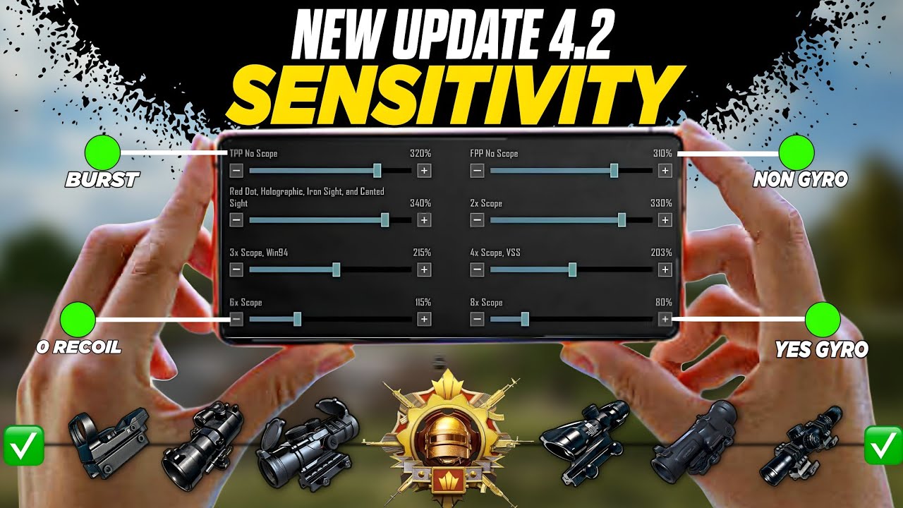 NEW UPDATE 4.2 CODE 🔥 PUBG MOBILE/BGMI SENSITIVITY SETTINGS 2026 | BEST SCOPE SENSITIVITY SETTINGS✅