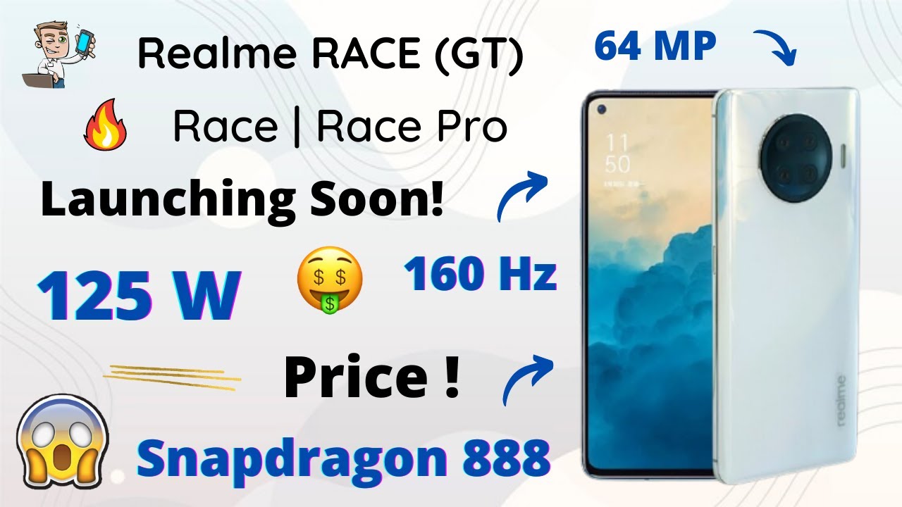 Realme Race (GT) Launching Soon! | Snapdragon 888 | 160Hz | 125W | Realme Race Pro | Realme Race GT