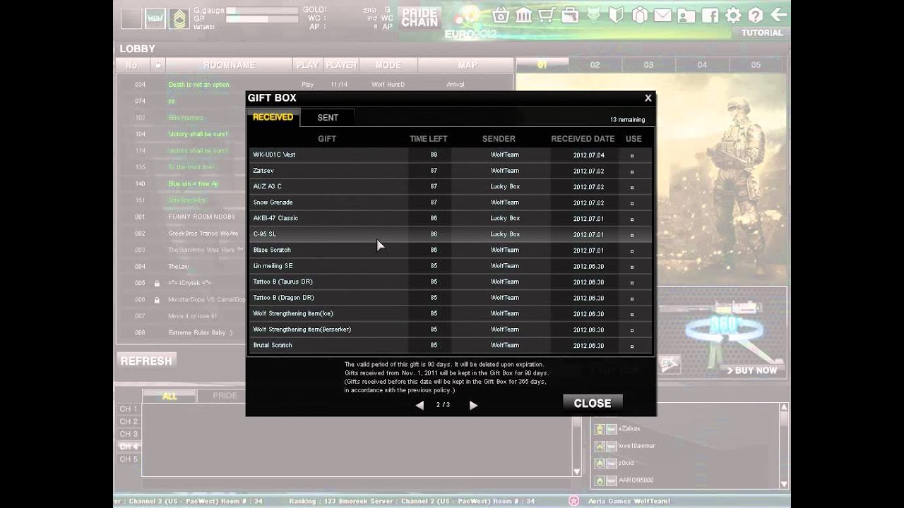 Wolfteam Hediye Kutusu Show
