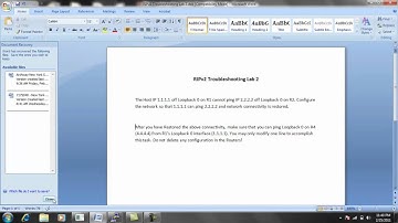 Routing Information Protocol RIPv2 Troubleshooting Lab 2
