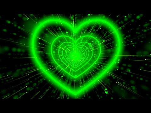 Heart Background💚Love Heart Tunnel Background Video Loop | Heart Wallpaper Video  [2Hours]