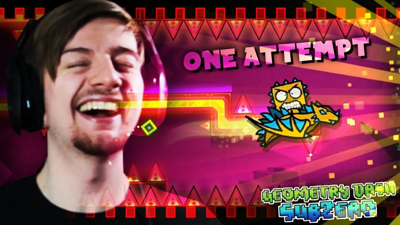 WHEN YOU BEAT A LEVEL ON ATTEMPT ONE. || Geometry Dash SubZero/ G.Dash ...