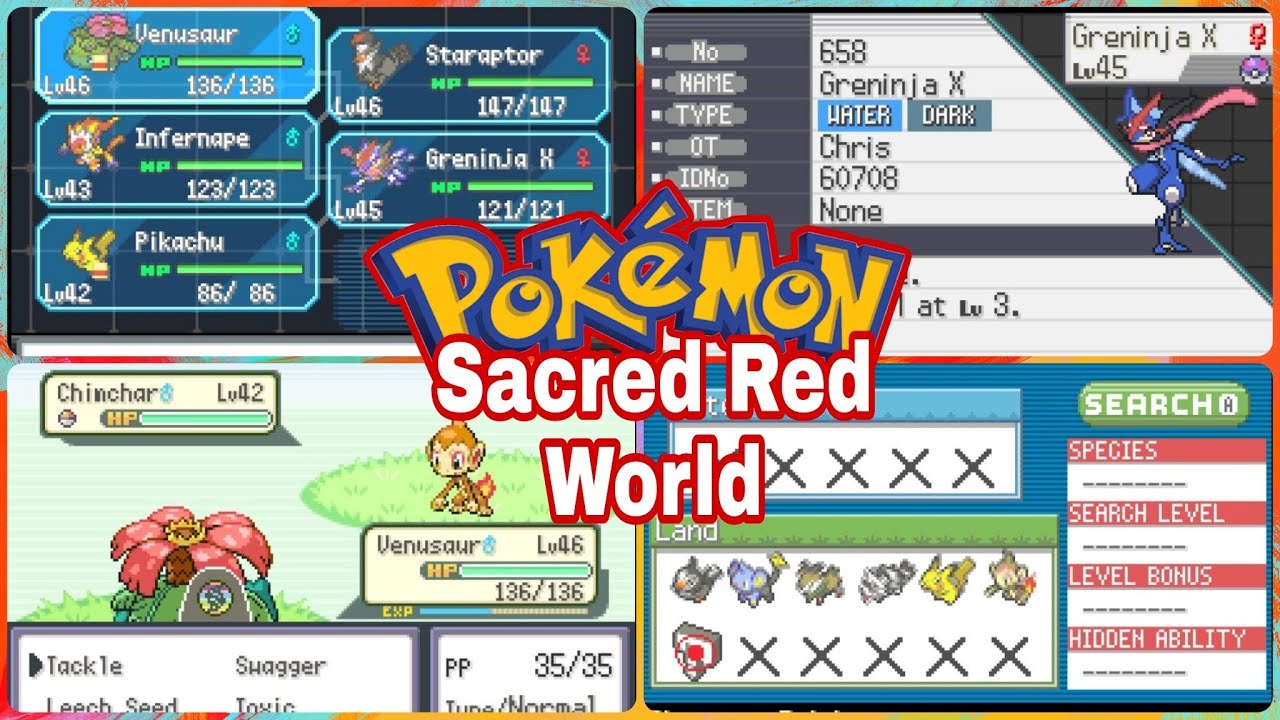 Pokémon World Sacred Red  PokeMundo