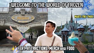 EXPLORING THE WORLD OF FROZEN ❄ IN HONG KONG DISNEYLAND | FIRST LOOK AT ARENDELLE + FOOD REVIEW