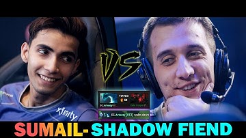 SUMAIL- SHADOW FIEND VS ARTEEZY MORPHLING! Arteezy to sumail- (CALM DOWN) | DOTA 2 MICRO
