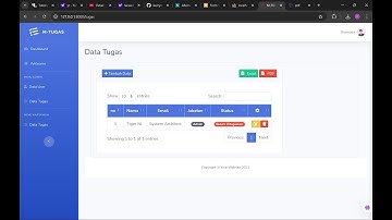 Tutorial Laravel 11 Part 11 & 12 -  Aplikasi Manajemen Tugas - Export EXCEL dan PDF Data Tugas
