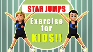 Star Jumps  Exercise for Kids  3D Animation