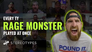 Every Ty Rage Monster Played At Once (Dude Perfect Stereotypes)