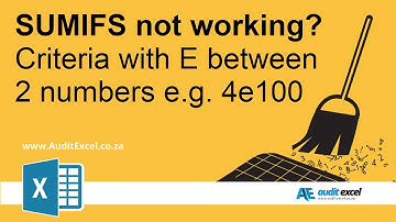 E between numbers- SUMIFS not working