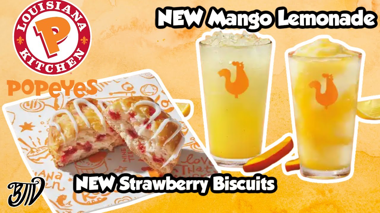 New Strawberry Biscuits & Mango Lemonade popeyes YouTube