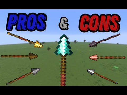 How To Use Spears In Minecraft. - YouTube